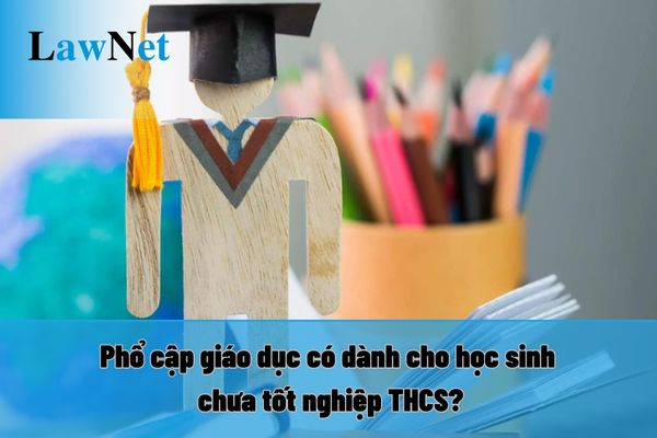 Phổ cập giáo dục có dành cho học sinh chưa tốt nghiệp THCS? Có phải ai cũng được phổ cập giáo dục không?