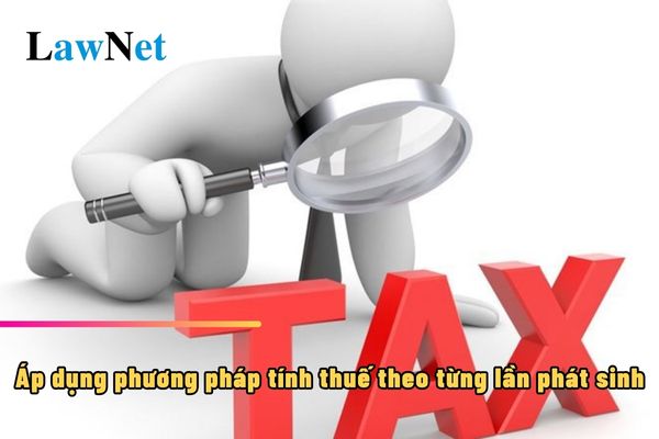 Cá nhân chuyển nhượng tên miền internet quốc gia Việt Nam có áp dụng phương pháp tính thuế theo từng lần phát sinh không?