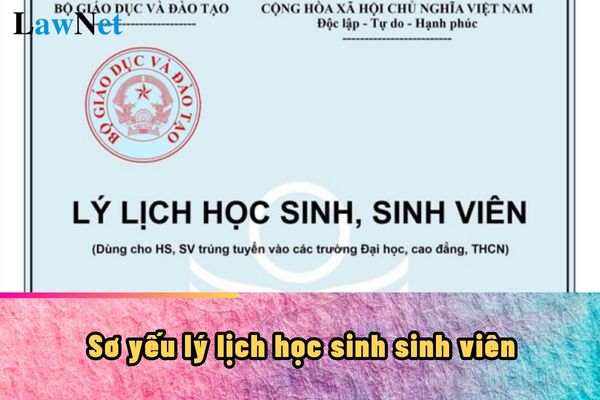 Sơ yếu lý lịch học sinh sinh viên là gì? Hướng dẫn cách viết chi tiết?