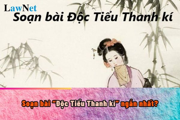 Soạn bài Độc Tiểu Thanh kí ngắn nhất? Học sinh lớp 11 cấp 3 hiện nay bao nhiêu tuổi?