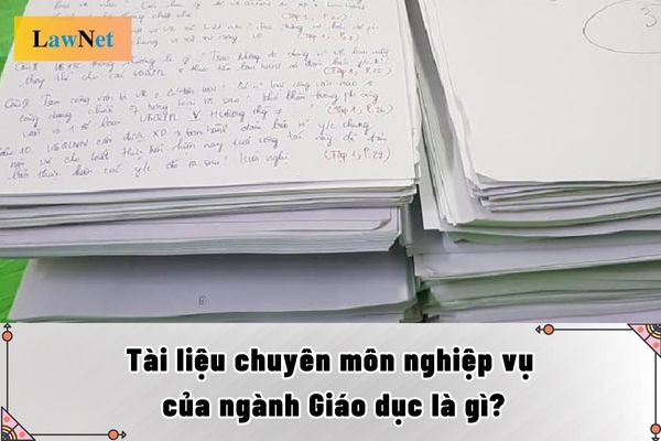 Tài liệu chuyên môn nghiệp vụ của ngành Giáo dục là gì?