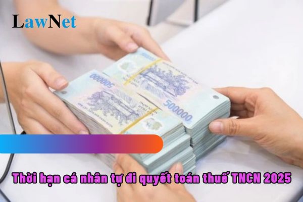 Thời hạn cá nhân tự đi quyết toán thuế TNCN 2025 là khi nào?