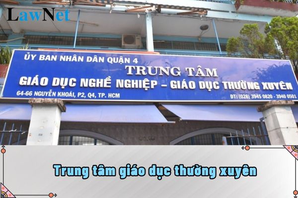 Chỉ tiêu tuyển sinh của Trung tâm giáo dục thường xuyên có được thông báo công khai hay không?