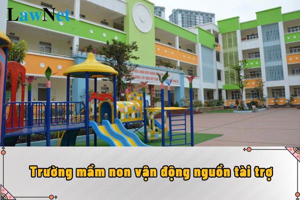 Trường mầm non vận động nguồn tài trợ là hiện vật thì có cần phải công bố không?