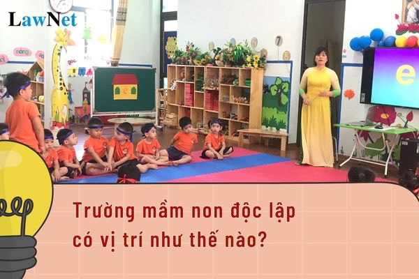 Trường mầm non độc lập có vị trí như thế nào?