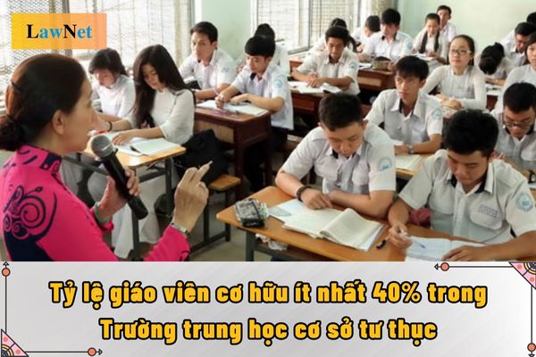 tỷ lệ giáo viên cơ hữu