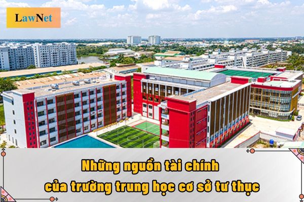 Nguồn tài chính của trường trung học cơ sở tư thục