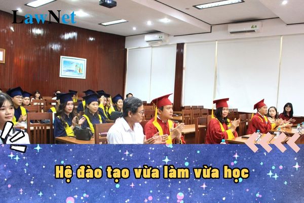 Mẫu tuyển sinh hệ đào tạo vừa làm vừa học 2024 trường đại học là mẫu nào?