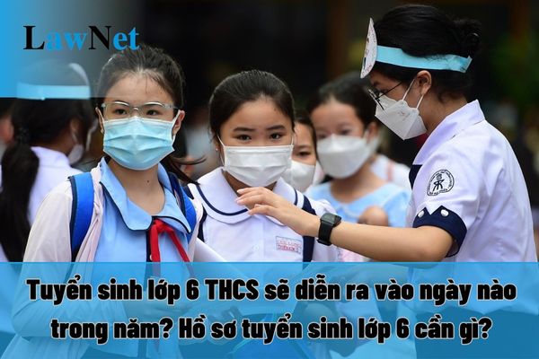 When will the admission to 6th grade at secondary schools (THCS) occur in the year? What documents are needed for 6th-grade admission?