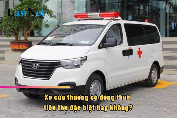 Are ambulances subject to special consumption tax?