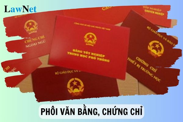 Phôi văn bằng, chứng chỉ của Bộ Giáo dục bị hủy bỏ khi nào?