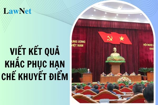 Cách viết bản kiểm điểm Đảng viên: kết quả khắc phục hạn chế khuyết điểm?