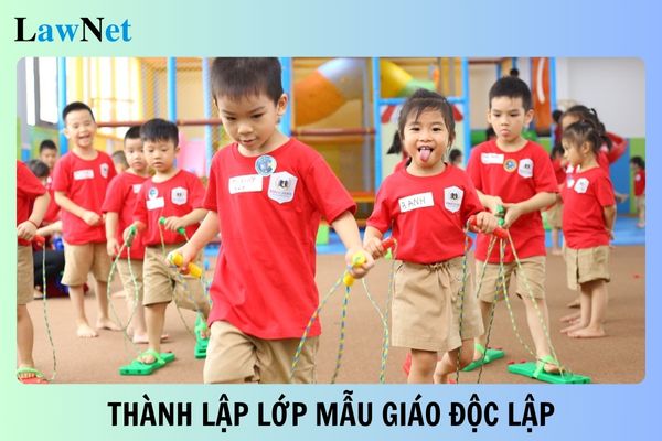 Điều kiện thành lập lớp mẫu giáo độc lập mới nhất 2024?