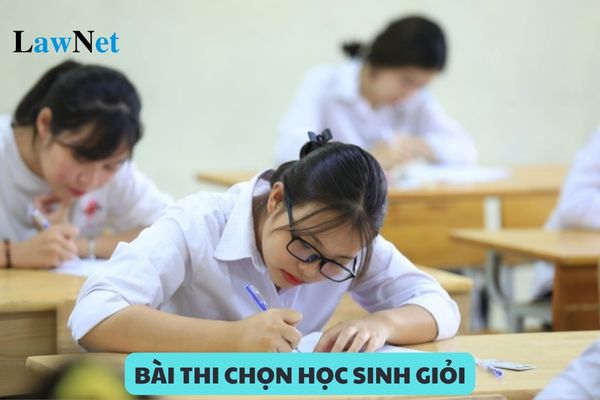 Bài thi chọn học sinh giỏi quốc gia có được viết bằng bút chì và tẩy, xóa hay không?