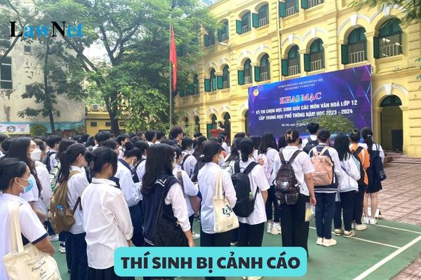 Thí sinh bị cảnh cáo trong thi chọn học sinh giỏi quốc gia khi nào và bị trừ bao nhiêu điểm?