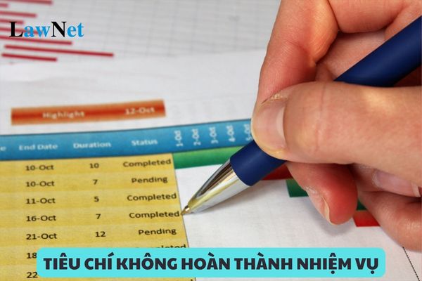 Tiêu chí xếp loại giáo viên không hoàn thành nhiệm vụ?