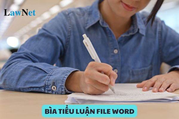 Mẫu bìa tiểu luận file word, mẫu bìa luận văn mới nhất năm học 2024 2025?