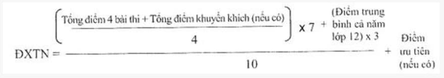 ĐXTN đối với học sinh giáo dục THPT