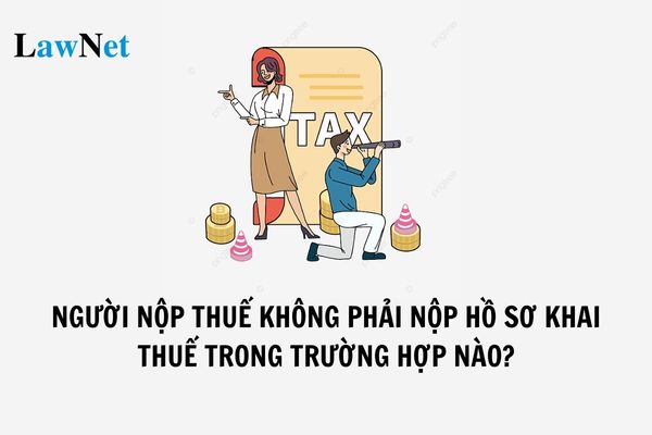 Người nộp thuế không phải nộp hồ sơ khai thuế trong trường hợp nào? Các loại thuế nào phải khai theo tháng? 