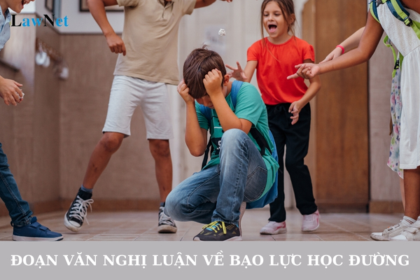 Mẫu đoạn văn nghị luận về bạo lực học đường lớp 9?