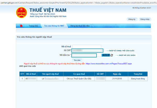 Cách tra cứu mã số thuế cá nhân online bằng thẻ căn cước mới nhất?