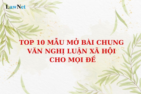 Top 10 mẫu mở bài chung văn nghị luận xã hội cho mọi đề? 