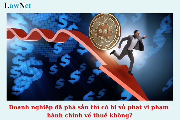 Doanh nghiệp đã phá sản thì có bị xử phạt vi phạm hành chính về thuế không?