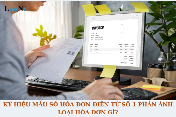 Ký hiệu mẫu số hóa đơn điện tử số 1 phản ánh loại hóa đơn gì?