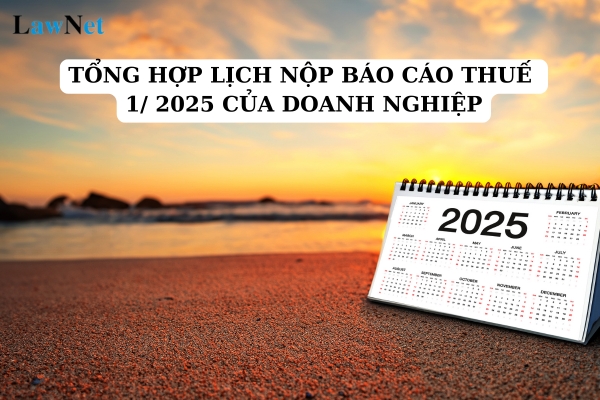 Tổng hợp lịch nộp báo cáo thuế tháng 1 năm 2025 của doanh nghiệp? 