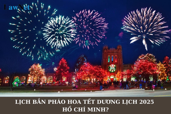 Lịch bắn pháo hoa Tết Dương lịch 2025 Hồ Chí Minh? Pháo hoa có phải chịu thuế bảo vệ môi trường không?