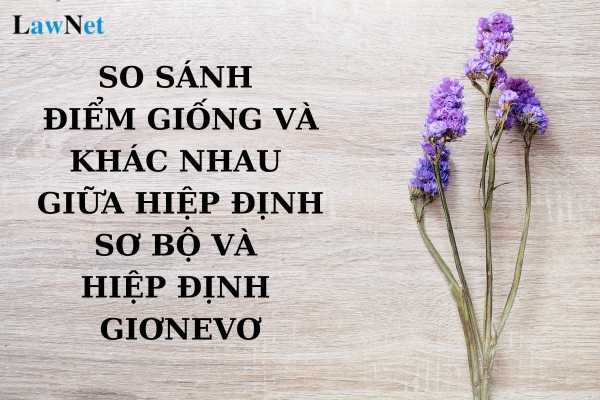 So sánh điểm giống và khác nhau giữa Hiệp định Sơ bộ và Hiệp định Giơnevơ?