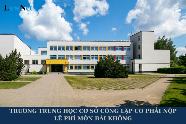 Trường trung học cơ sở công lập có phải nộp lệ phí môn bài không?