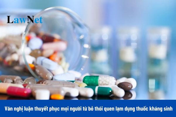 Dàn ý viết bài văn nghị luận thuyết phục mọi người từ bỏ thói quen lạm dụng thuốc kháng sinh môn Ngữ văn lớp 10?