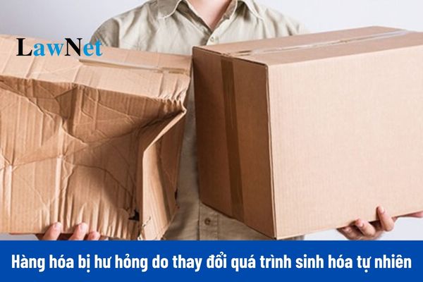 Hàng hóa bị hư hỏng do thay đổi quá trình sinh hóa tự nhiên không được bồi thường thì có được tính vào chi phí được trừ khi xác định thuế TNDN không?