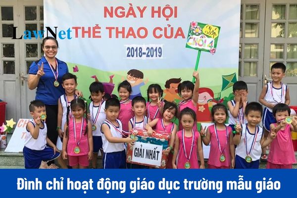 Từ 20/11/2024, trường mẫu giáo không triển khai hoạt động giáo dục trong bao lâu thì bị đình chỉ hoạt động giáo dục?