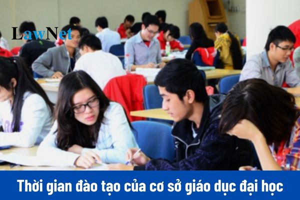 Cơ sở để xác định thời gian đào tạo của cơ sở giáo dục đại học là gì?