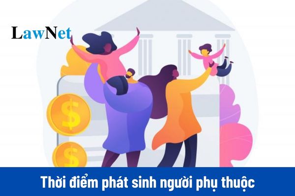 Thời điểm phát sinh người phụ thuộc để tính giảm trừ gia cảnh là khi nào?