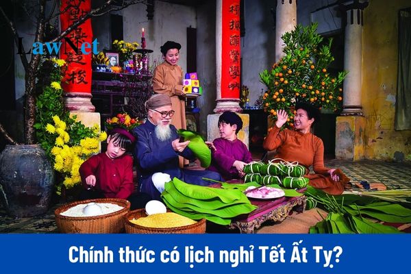 Chính thức nghỉ Tết Nguyên đán Ất Tỵ 2025 9 ngày?