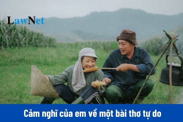 Mẫu viết đoạn văn ghi lại cảm nghĩ của em về một bài thơ tự do môn Ngữ văn lớp 8?