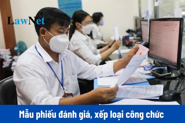 Mẫu phiếu đánh giá, xếp loại công chức cuối năm 2024 mới nhất?