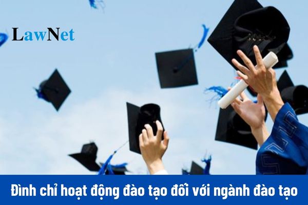 Từ ngày 05/01/2025, trường hợp nào cơ sở đào tạo bị đình chỉ hoạt động đào tạo đối với ngành đào tạo?