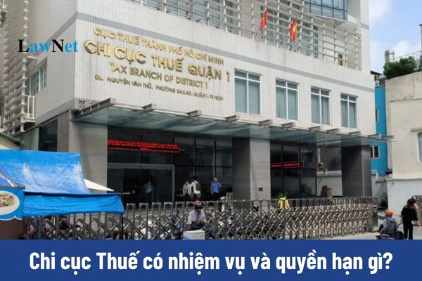 Chi cục Thuế có nhiệm vụ và quyền hạn gì?