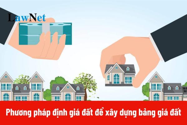 04 phương pháp định giá đất để xây dựng bảng giá đất như thế nào?