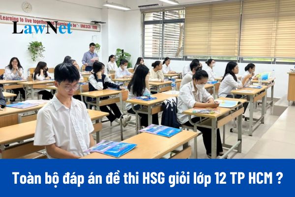 Complete Answers for the HSG Exam Grade 12 HCMC Academic Year 2024-2025?