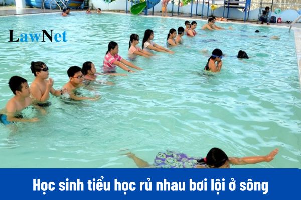 Nêu ý kiến về việc một số học sinh tiểu học rủ nhau bơi lội ở sông, suối, ao hồ?