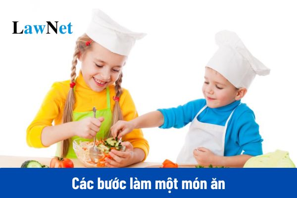 Mẫu viết đoạn văn nêu các bước làm một món ăn môn Tiếng việt lớp 3?