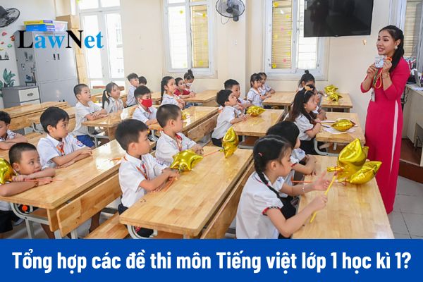 Tổng hợp các đề thi môn Tiếng việt lớp 1 học kì 1?