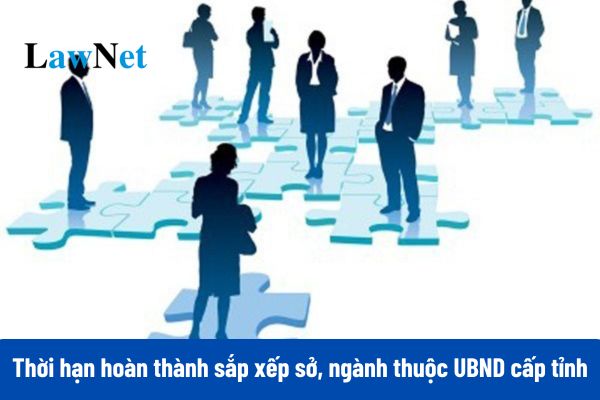 Thời hạn hoàn thành sắp xếp sở, ngành thuộc UBND cấp tỉnh theo Công văn 24 là khi nào?