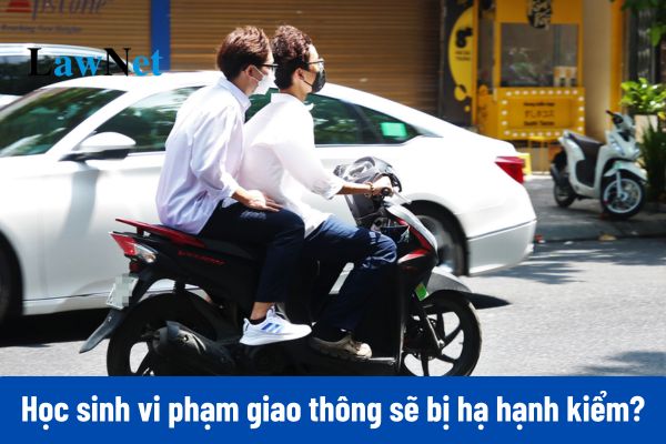 Từ năm 2025, học sinh vi phạm giao thông sẽ bị hạ hạnh kiểm?