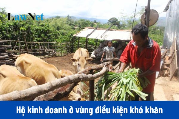 Hộ kinh doanh ở vùng điều kiện khó khăn kinh doanh thuốc tăng trưởng vật nuôi thì có được áp dụng 5% thuế GTGT?